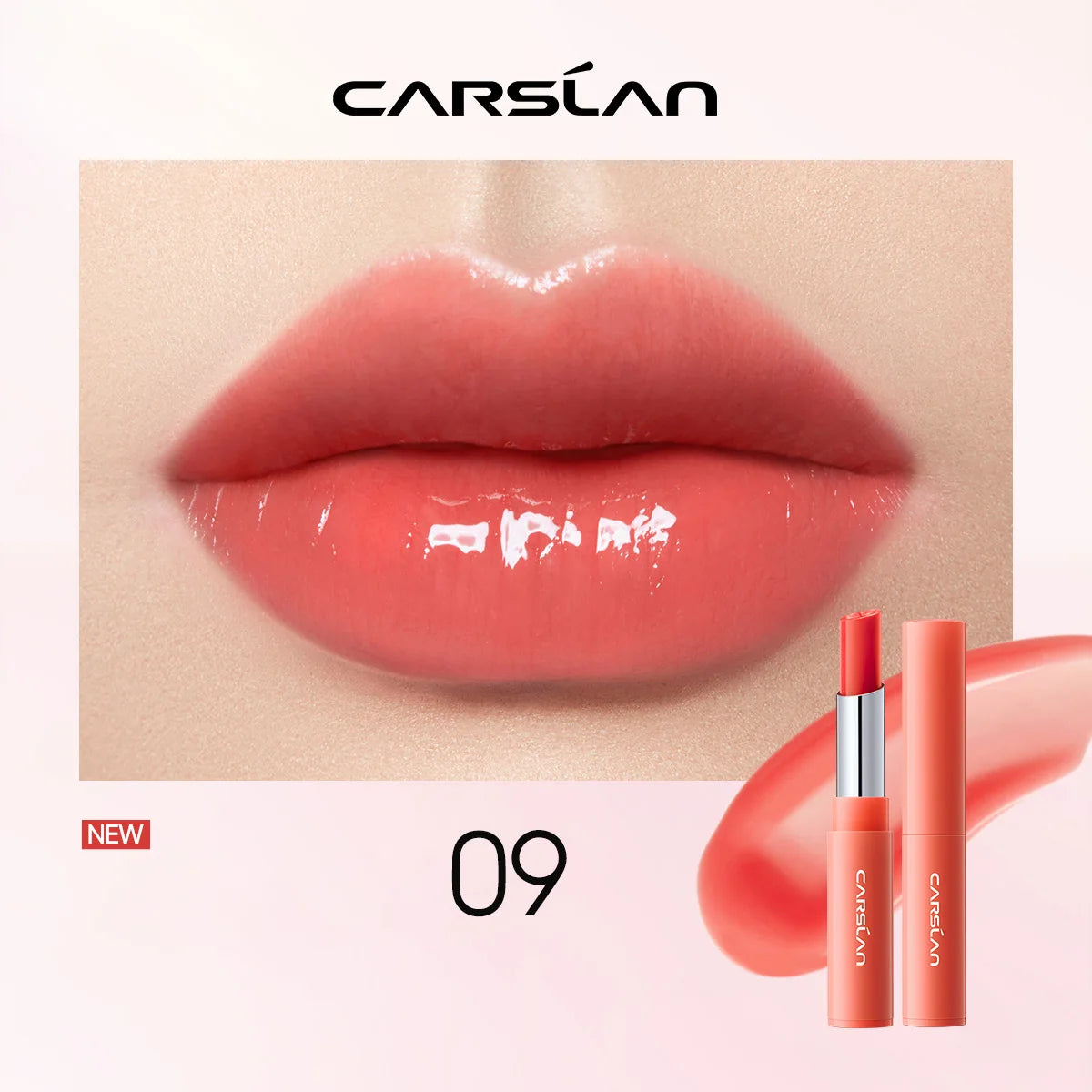 CARSLAN Color Lip Balm Flower Essence Extra Moisturizing Natural Lasting Lip Plumper Non Sticky Lip Gloss Makeup Lip Care