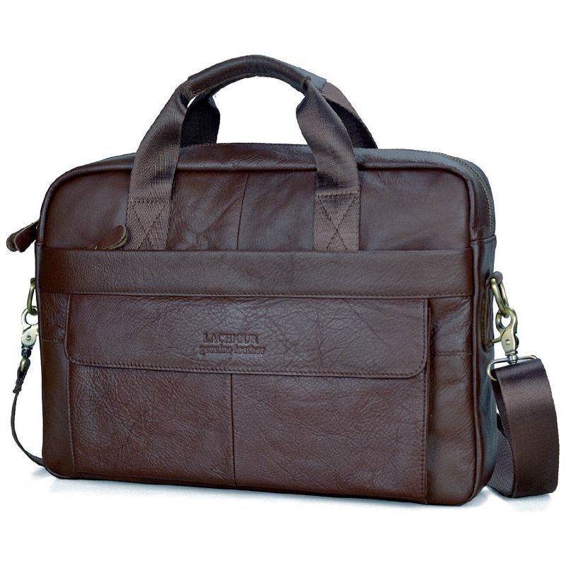 Handbags Casual Leather Laptop Bags Male Business Travel - Jointcorp