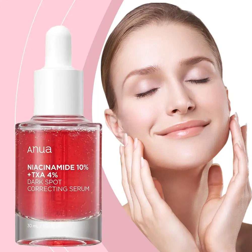 Black Spot Correction Facial Serum Whitening Fade Dark Stain Essence Liquid Reduces Fine Line Improves Dull Skin Face Care Serum