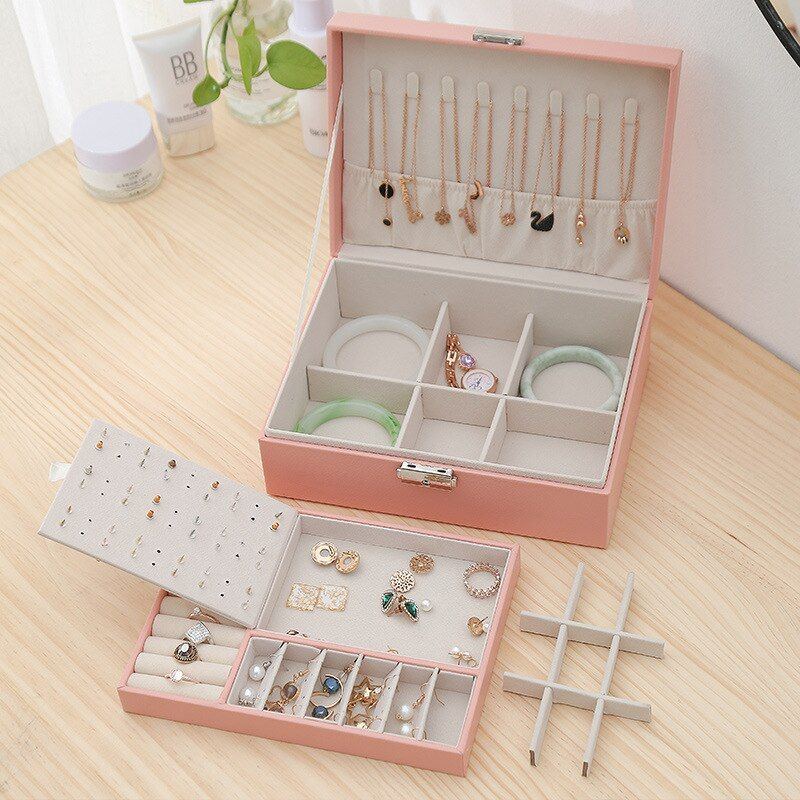 Storage Box For Travel Portable Flip Lid