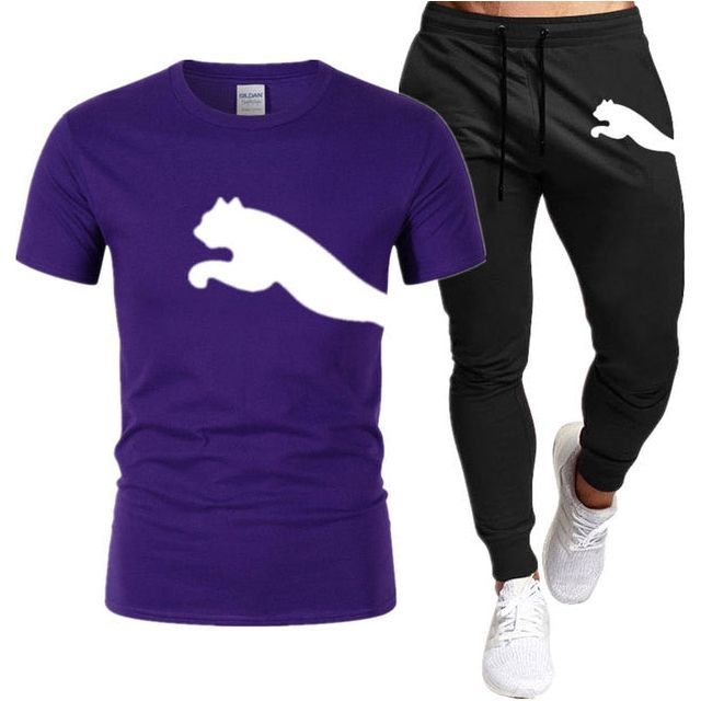 Men's Suit Fashion Sportswear Men's Short Sleeve T-shirt + Tracksuit Men's Casual Men's Wear Men's Jogging Suit - Jointcorp