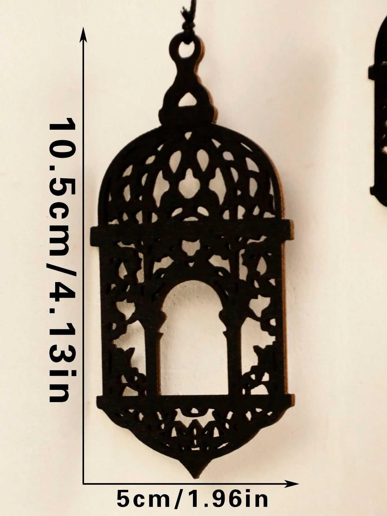 Wooden Hollow Moon and Star Lantern – DIY Ramadan Hanging Decor, Islamic Eid Mubarak Festival Decorations,Ornament Islamic Gifts