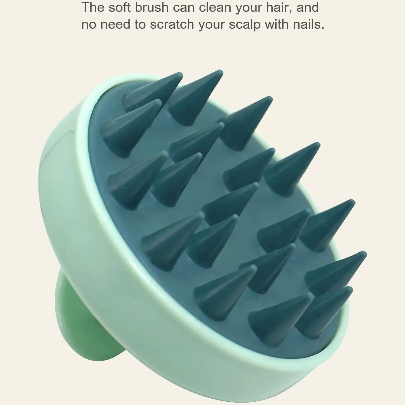 Silicone Shampoo Scalp Hair Massager Head Body Scalp Massage Brush Scalp Massage Brush Comb Magic Handle Brush Spa Massage Brush