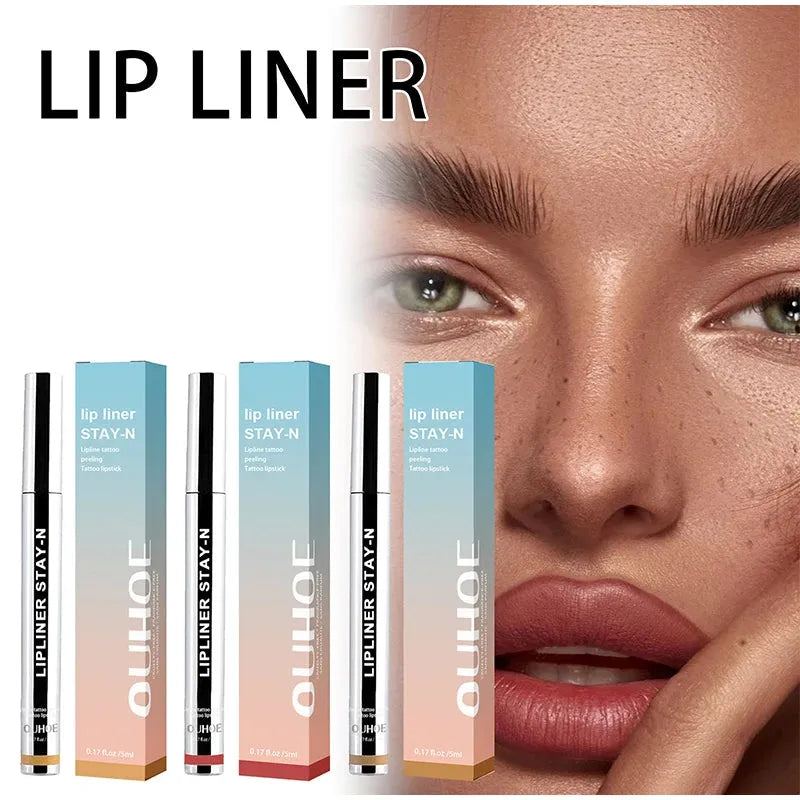 3 Colors Peel Off Lip Liner Tattoo Waterproof Long Lasting Matte Non-stick Cup Lip Tint Sexy Red Contour Lips Make Up Cosmetics