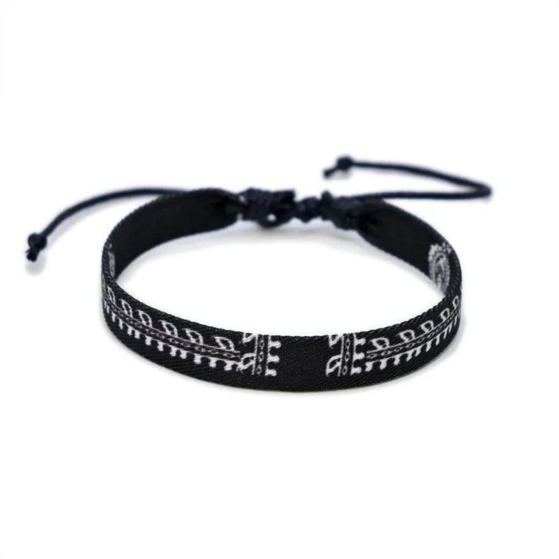 Multicolor Manual Weave Palestine Bracelet Gaza Color Arabic Ethnic Style Men Women Adjustable Accessories Gifts hépīng Peace