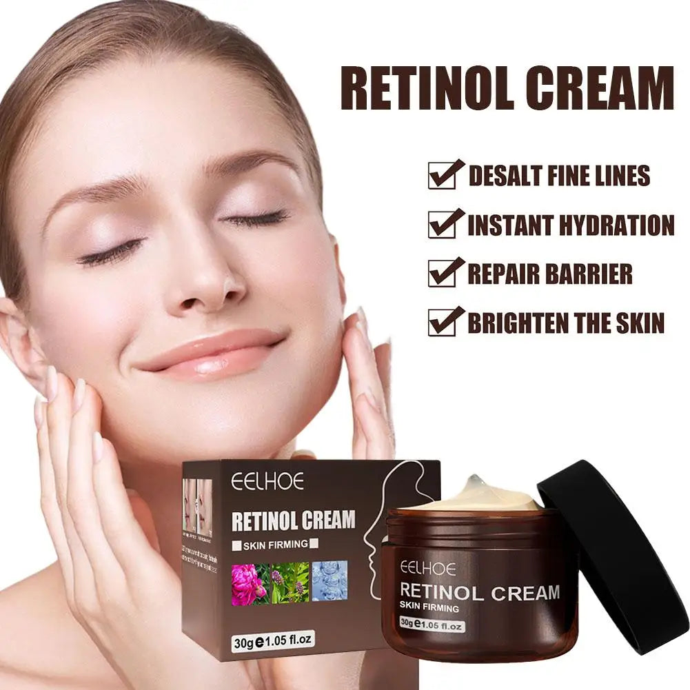 Retinol Face Cream Brightening Smoothing Moisturing Hydrating Lifting Firming Tightening Facial Skin Care Product 30g