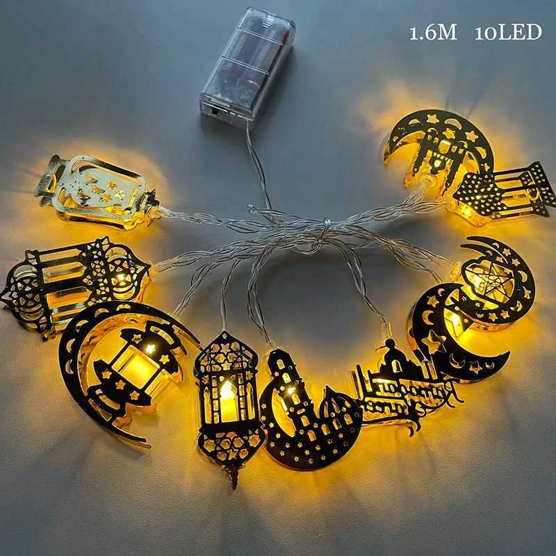 60cm Ramadan Decoration White Birch Tree with LED Lights EID Mubarak Table Home Decorations Islamic Muslim Kareem Party Supplies