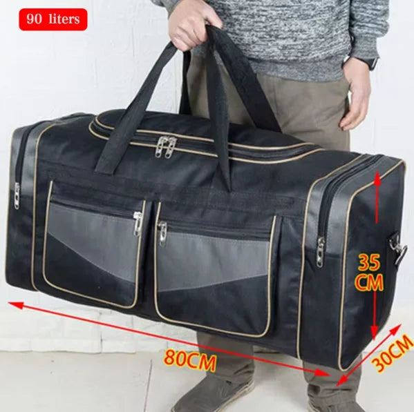 60L 90L Travel Duffle Handbags Large Traveling Tas For Women Men Gym Fitness Luggage Outdoor Bag Sack Trip Shoulder Pack XA15WD