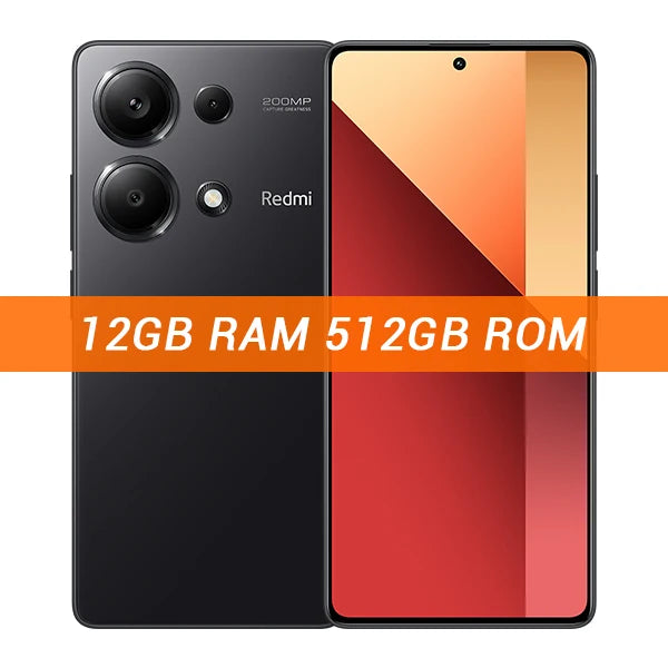 Global Version Xiaomi Redmi Note 13 Pro 4G Smartphone 200MP OIS Camera 120Hz AMOLED Display 5000mAh 67W Turbo Charging MIUI 14