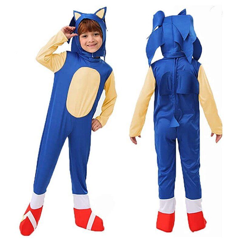 Simbok Sony Cartoon Anime Cosplay Game Dress Up Stage Performance Costume Suit Kid Children's Day Birthday Party
