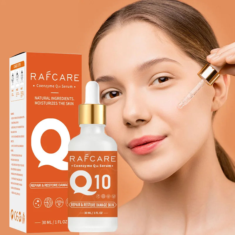 Q10 Coenzyme Remove Wrinkle Face Firming Lifting Anti-Aging Serum Fade Fine Lines Improve Puffiness Korean Skin Care Product