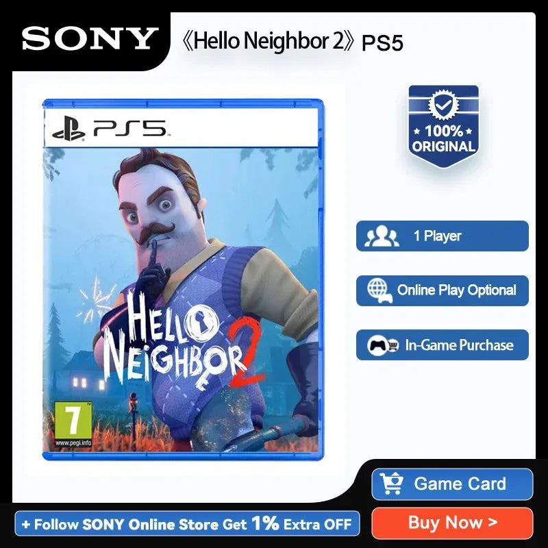Sony PlayStation 5 Hello Neighbor 2 PS5 Game Deals for Platform PlayStation5 PS5 Game Disks PS 5 Hello Neighbor II