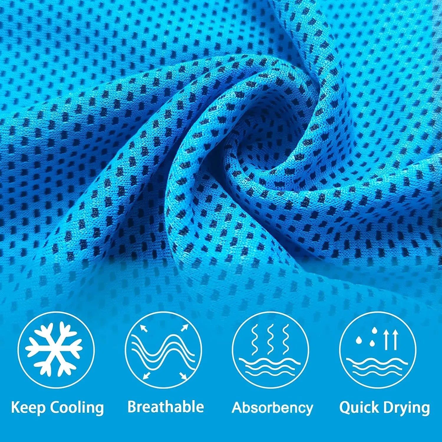 Microfiber Sports Towel Quick Dry Towel For Body Neck & Face During Cycling Thin & Absorbency 30 * 80cm Instant Cooling Towels