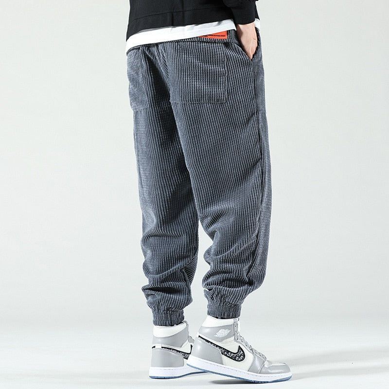 Men Baggy Joggers Fashion Streetwear Casual Fleece Harem Pants - Jointcorp