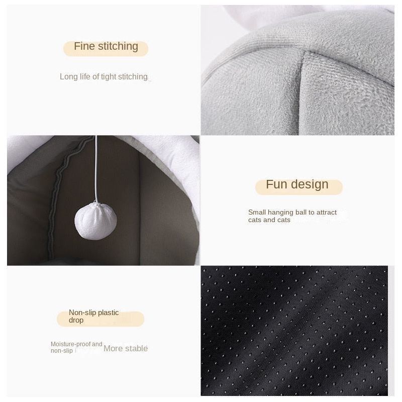 Bed For Cats Pet House Tent Soft Washable Beds - Jointcorp