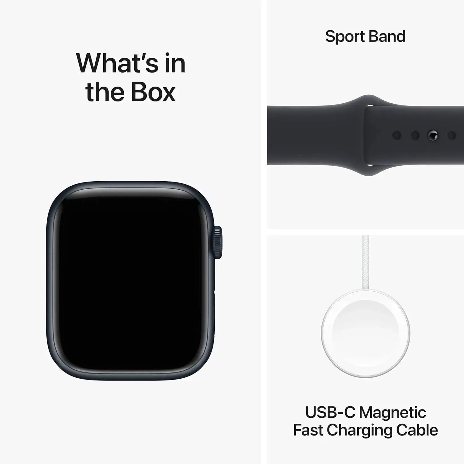 Apple Watch Series 9 41mm / 45mm GPS Apple Watch S9 Aluminum Case with Sport Band iOS Smart Watch