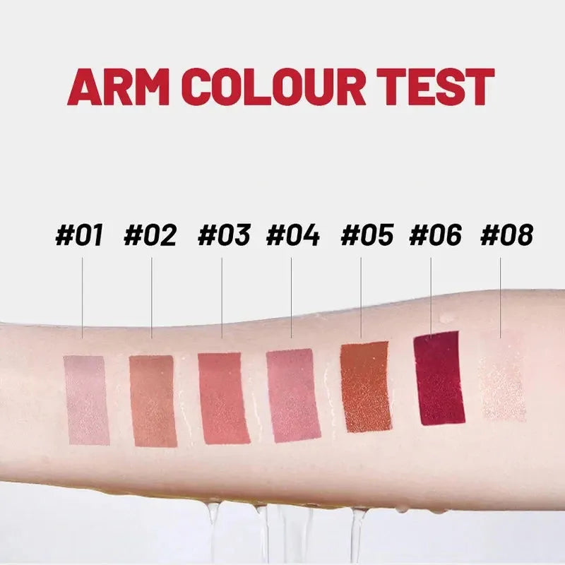 Sexy Matte Lipstick Pencil Waterproof Long Lasting Red Contour Tint Lipstick Non-stick Cup Lipliner Pen Lips Makeup 7 Colors