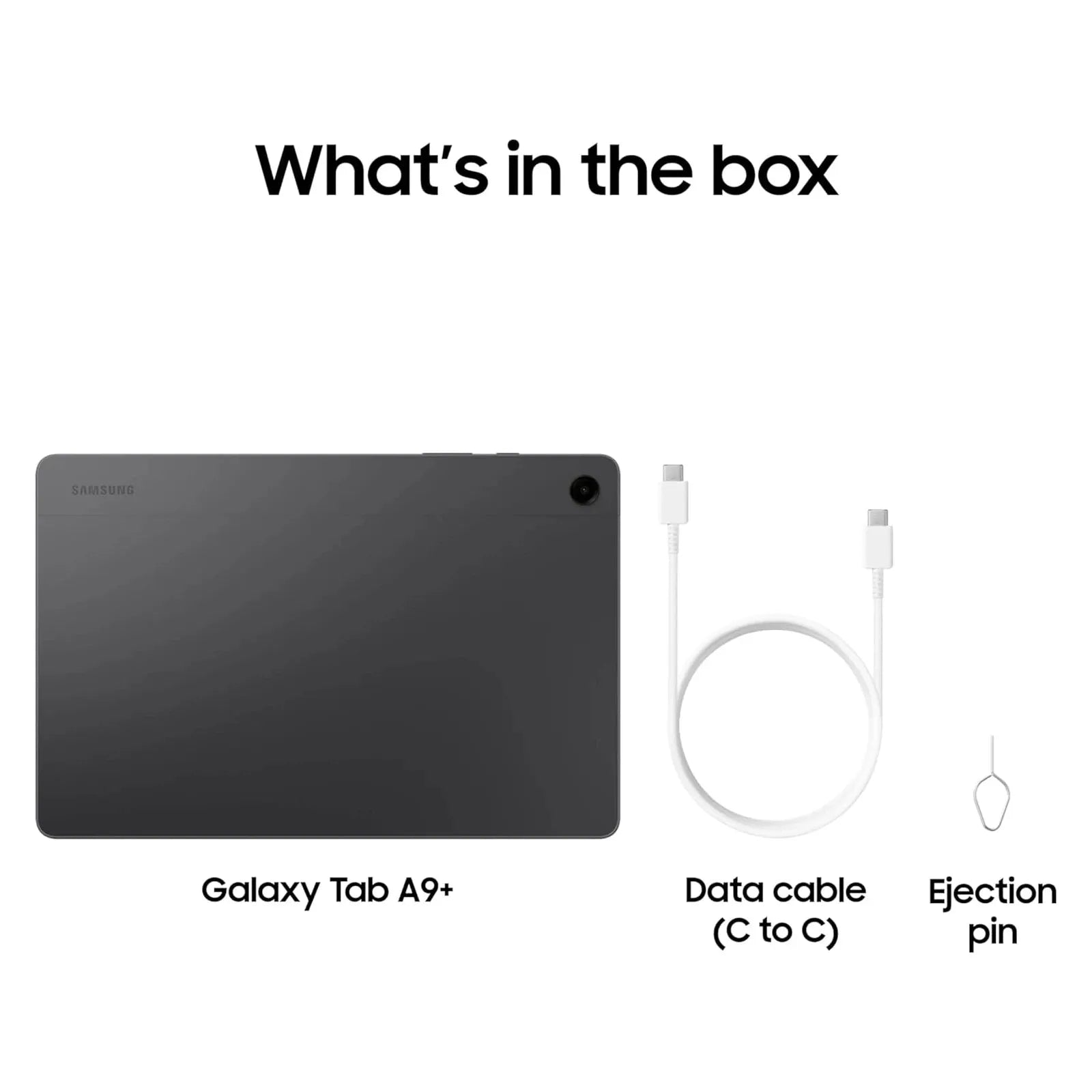 SAMSUNG Galaxy Tab A9+ Tablet 11” 8+128GB Android Tablet, 2.2GHz, 1.8GHZ Quad Speakers,Slim, Light, Durable Design