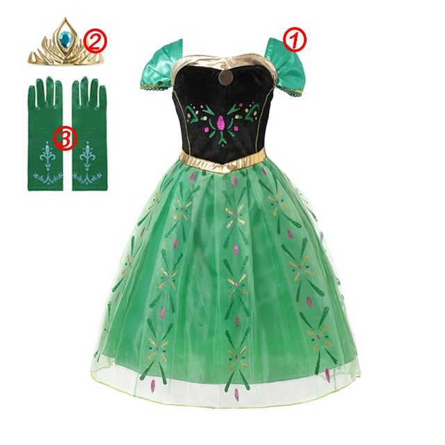 Disney Frozen Costume Princess Dress for Girls