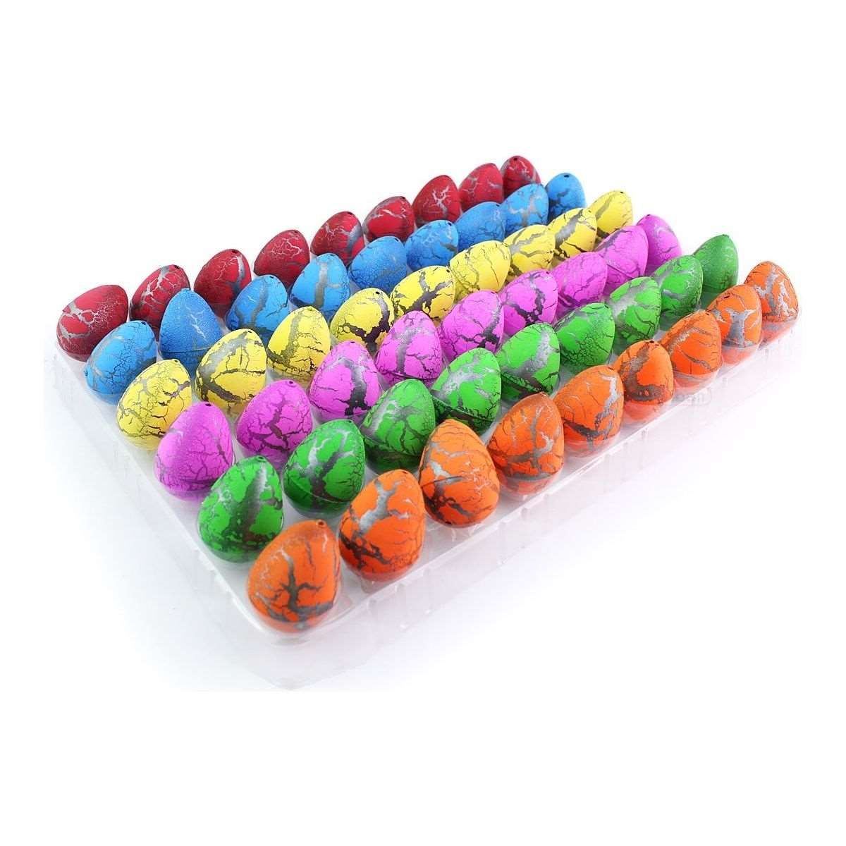60pcs Magic Dinosaur Eggs Hatching In Water Growing Dinosaur Egg Animal Breeding Educational Toys for Children Kids Gift