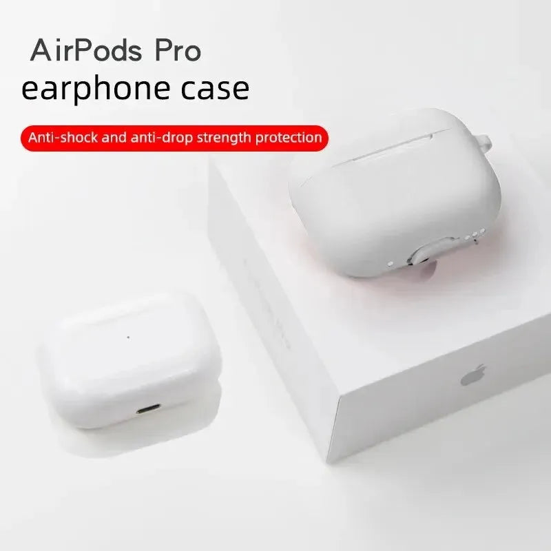 For AirPods Pro Protective Case Silicone New Solid Color Apple Bluetooth Headset Soft Case Protective Cover