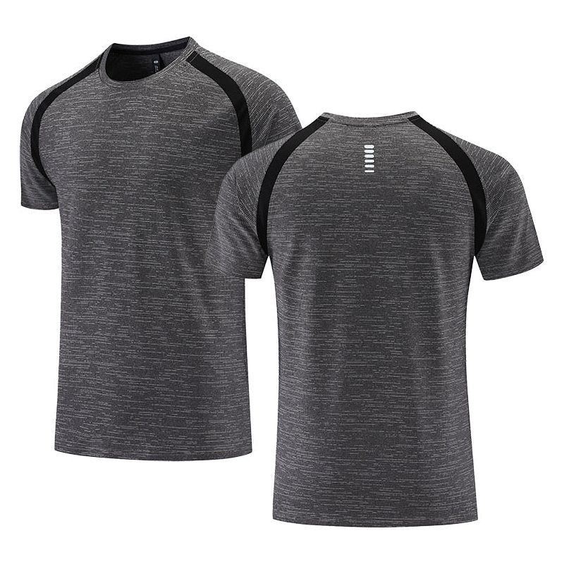Quick Dry Men Running T-shirt Fitness Sports Top Gym Training Shirt Breathable Jogging Casual Sportswear - Jointcorp