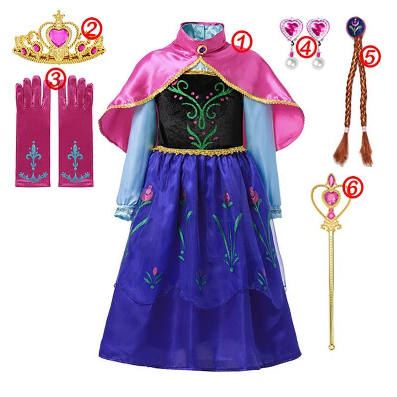 Disney Frozen Costume Princess Dress for Girls