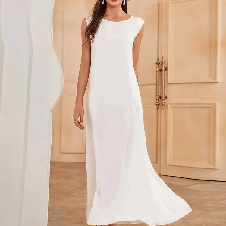 White Ramadan African Dresses Islamic Clothing For Women Dubai Abaya Turkey Arabic Muslim Dress Robe Musulmane Femme Vestidos