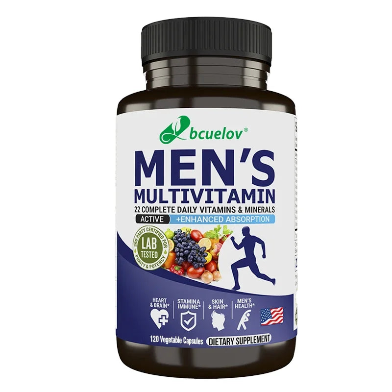 Bcuelov Men's Vitamin and Mineral Supplements - 26 Combinations To Support Overall Immune Health, Vegan