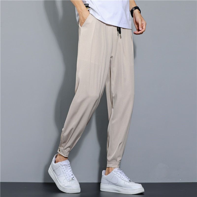 Men‘s Daily Baggy Pants Sports Straight Joggers Fashion Streetwear Trousers - Jointcorp