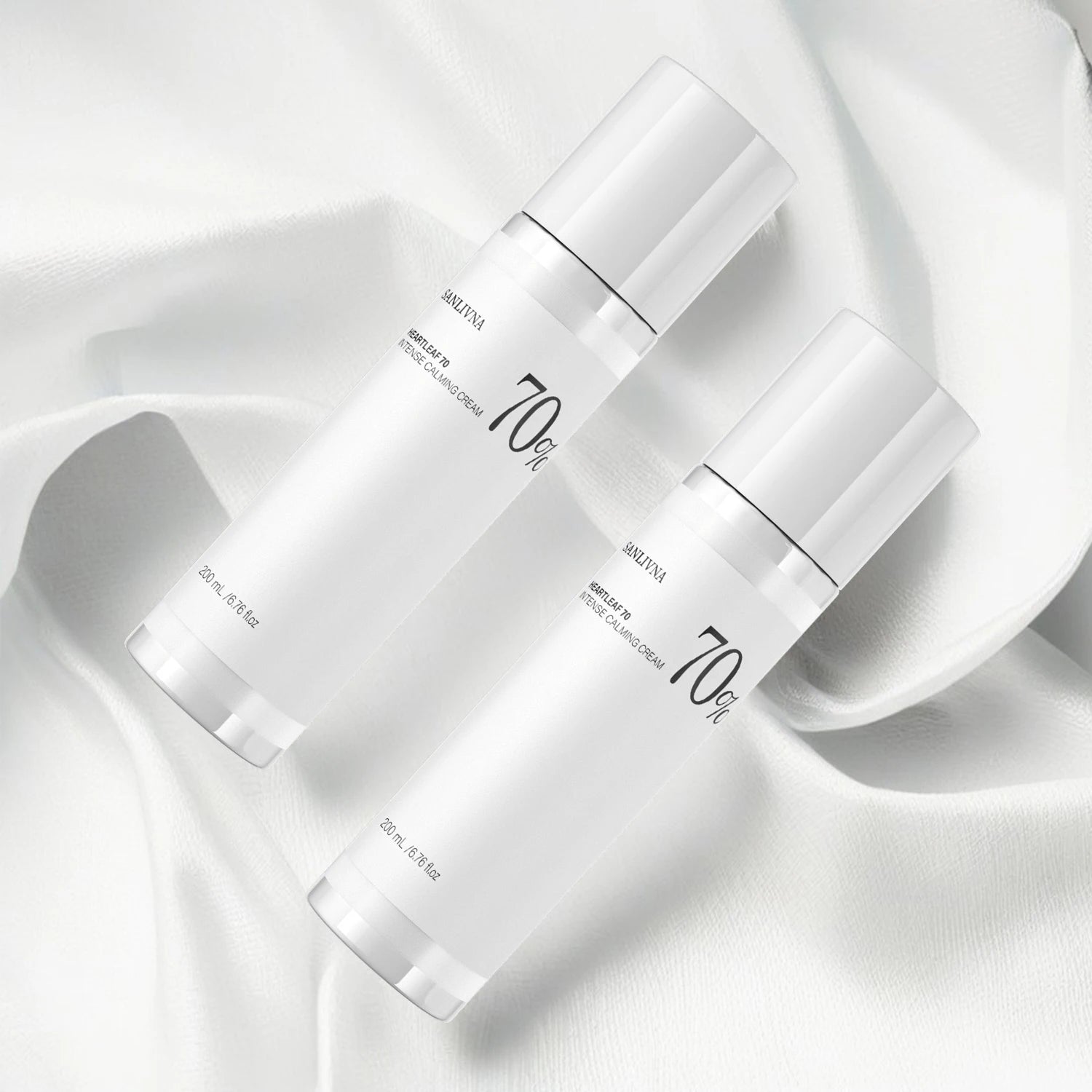 Heart Leaf 70 Lotion Cream Hyaluronic Acid with Vitamin B12 Naturally Pigmented Face Moisturizer for Sensitive Skin