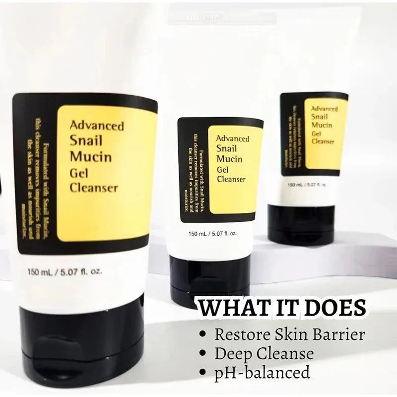 Low PH Good Morning Gel Cleanser Daily Mild Face Cleanser Sensitive Skin BHA & Tea-Tree Oil PH Balancing Korean Skincare