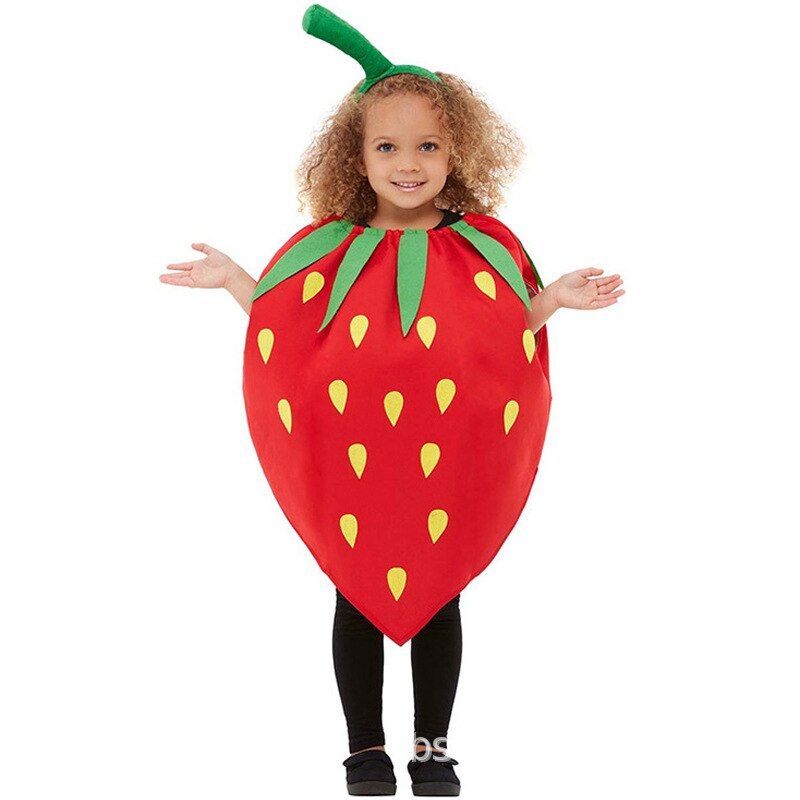 Children's Fruit Vegetables Clothing Modelling All Saints Garment Cosplay Take Tomato Lemon Grape Banana Strawberry Costume
