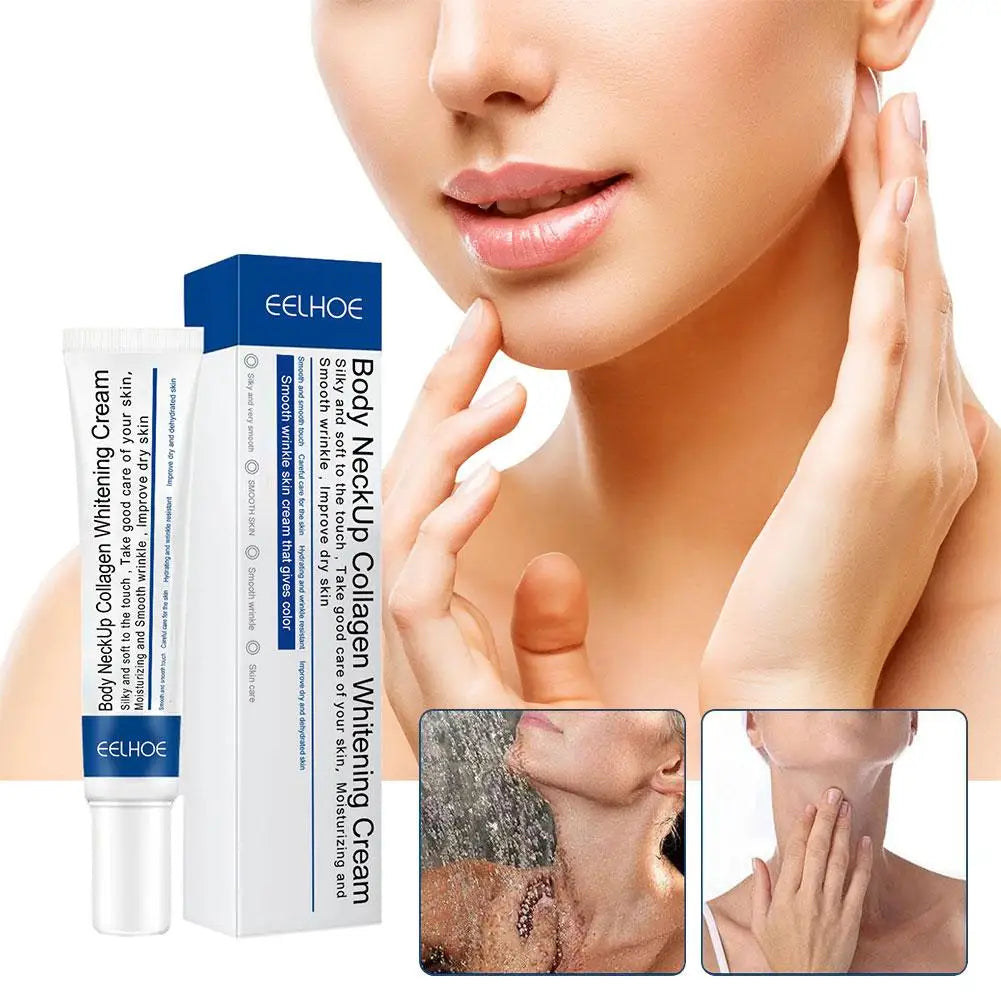Hydrolyzed Collagen Neck Cream Face Lifting Firming Lightening Smoothing Care Lotion Moisturizer Neck Rejuvenation Cream 20g