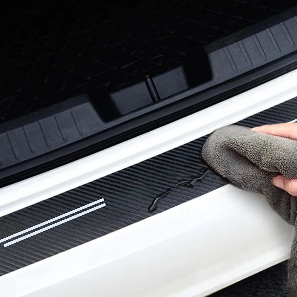 Car Styling Threshold Strip Stickers Auto Carbon Fiber Anti-Scratch Sticker Door Sill Protector Accessories For Volkswagen VW