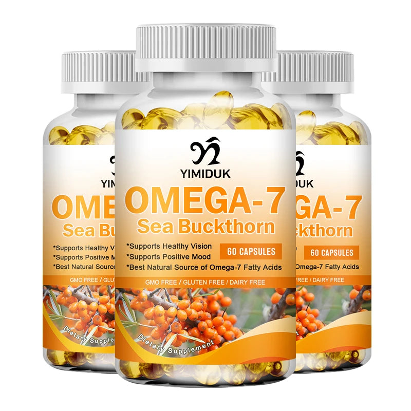 Sea Buckthorn (Omega 7) Capsules Improve Immunity Anti-aging Supplementing Liver Relieving Constipation Whitening Capsules