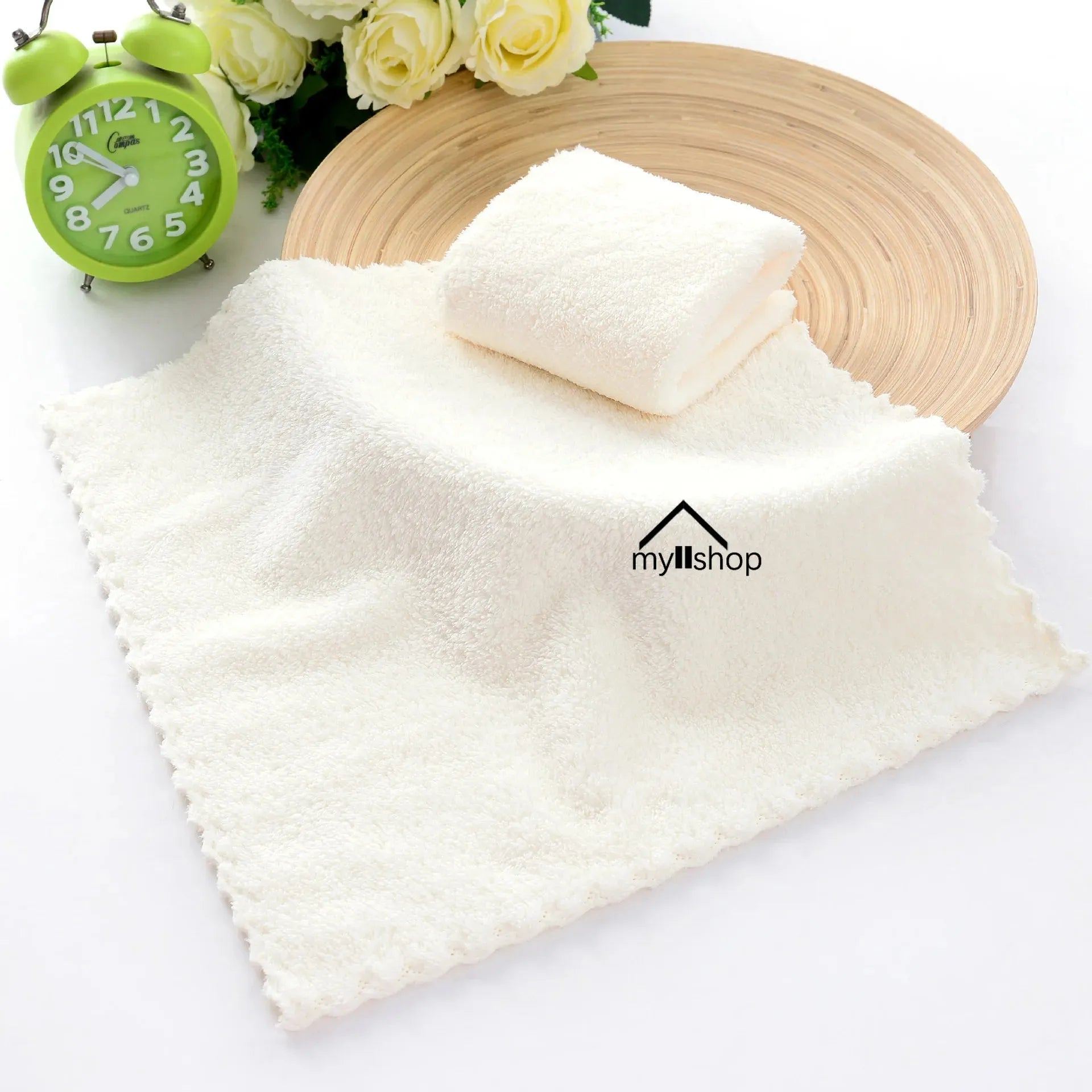 Face Towel Coral Fleece 25 * 25 Absorbent Cleaning Soft Comfortable Breathable Shower Hair Face Drying Towels Bathroom Products
