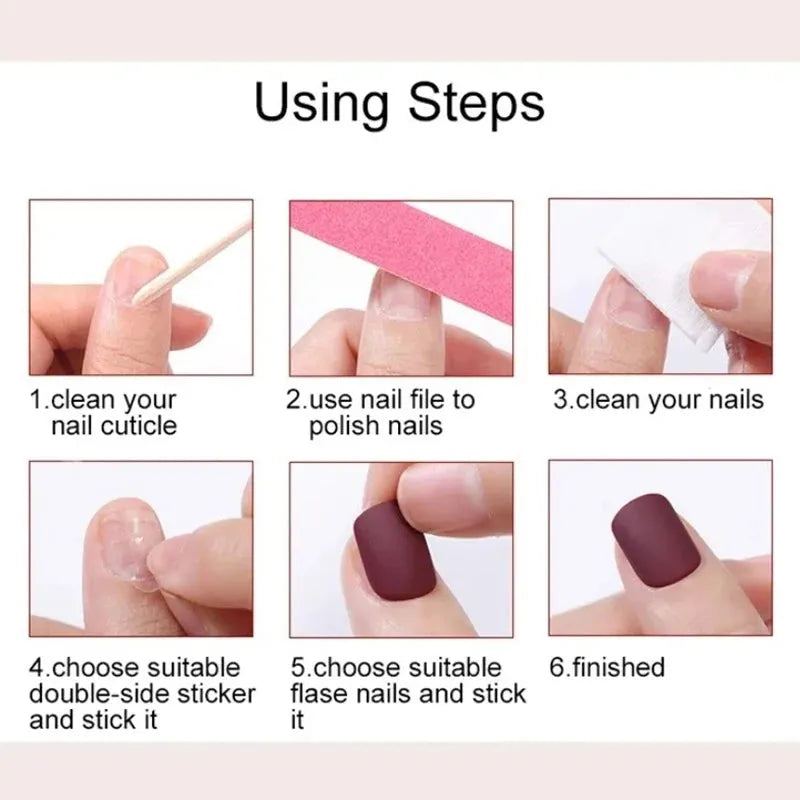 Pink Handmade Press on Nails Full Cover Bow Tie French Wearable Fake Nails 5D Embossed Nail Art Supplies Slider Accessories 