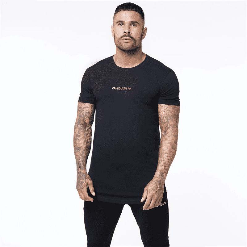 Men's T-shirts Cotton round neck slim Gym Sports Fitness T-Shirt Fashion Men's Clothing - Jointcorp