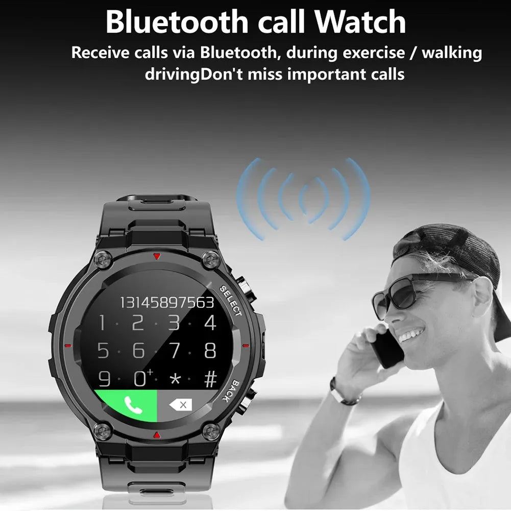 New Call Smart Watch 1.28" Touch Fitness Tracker Heart Rate Blood Oxygen Sleep Monitoring IP68 Waterproof Sports Smartwatch