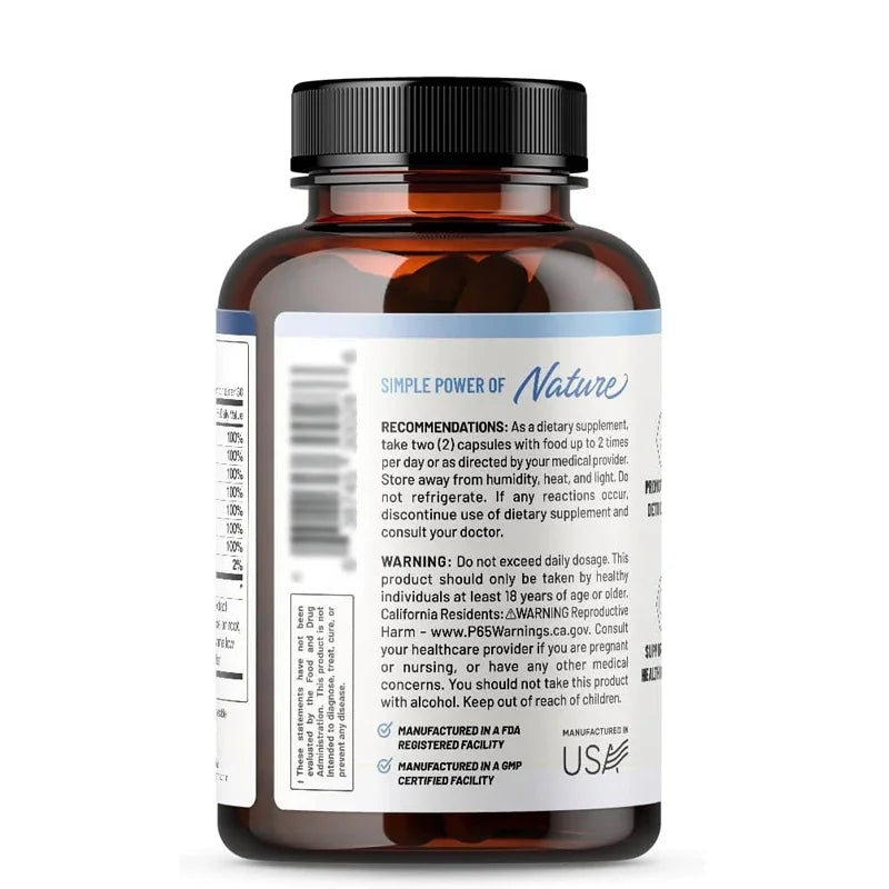 Kidney Health Support Supplement - Kidney Cleansing+15 Active Plants and Herbs -60 Capsules