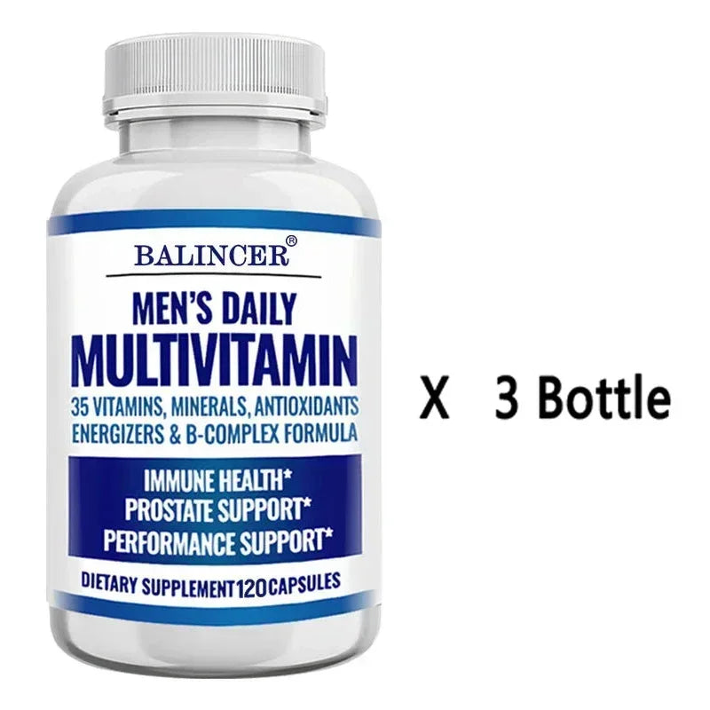 Multivitamin Supplement for Men – Provides Cognitive Brain Health, Energy and Stamina, and Muscle Mass
