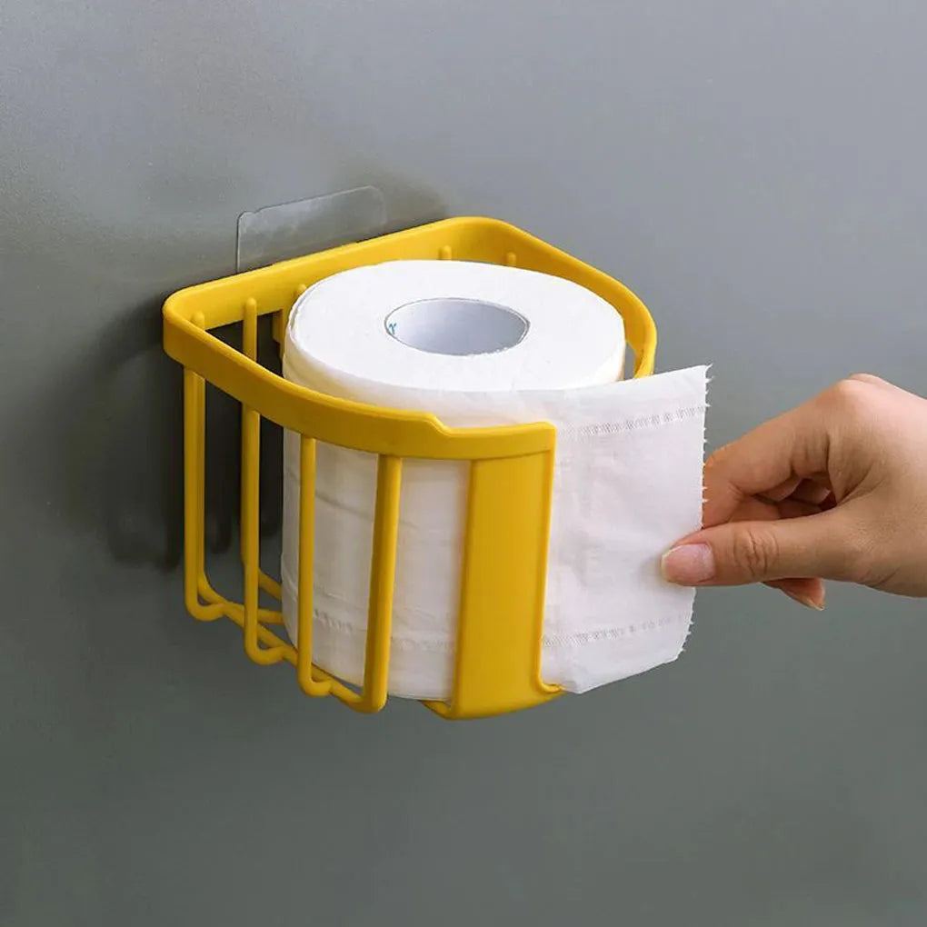 Toilet Paper Shelf Anti-rust Nail-free Wall-mounted Tissue Box Holder