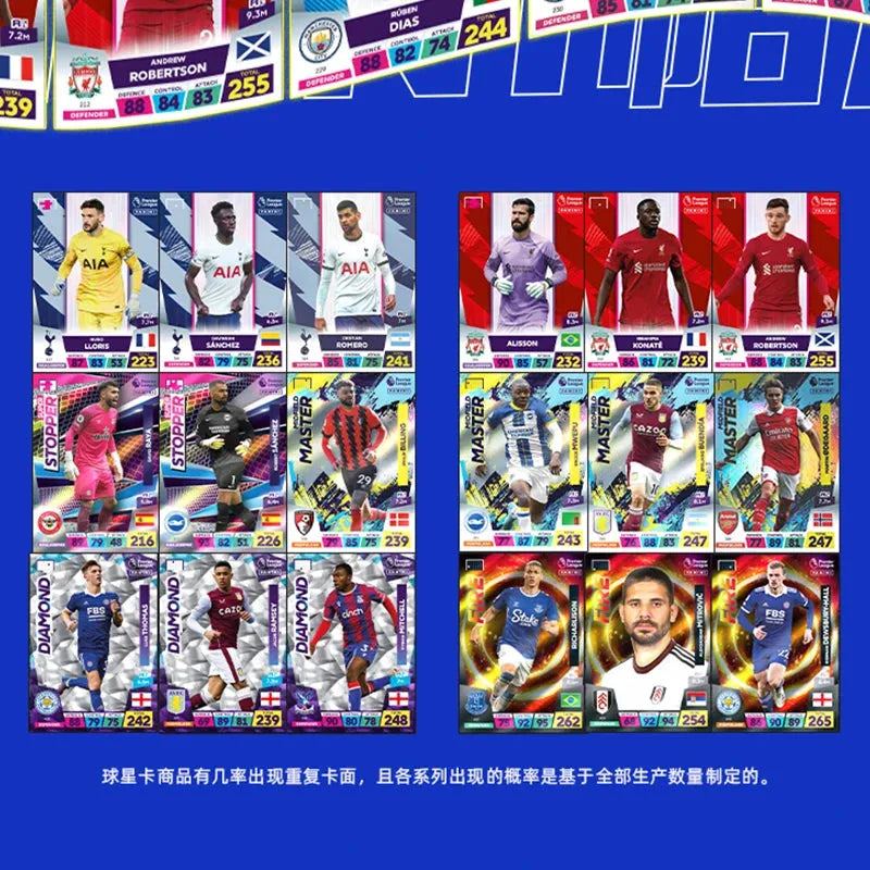 Panini Premier League 22/23 Genuine Football Star Cards Official Adrenalyn XL Star Collection Limited Cards Fans Trading Cards