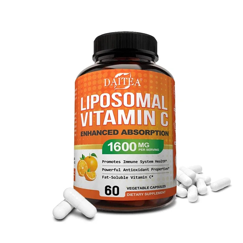 Liposomal Vitamin C - Supports Antioxidant and Nutrient Absorption, Provides VC Energy Supplement, and Promotes Immune Health