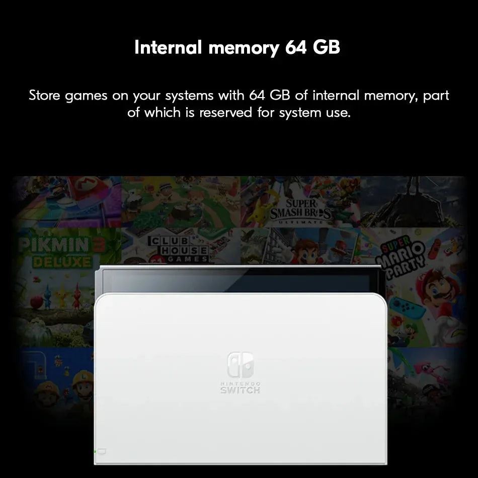 Original Nintendo Switch OLED Model 64GB White / Neon 7'' OLED Screen 3 Play Modes Joy-Con Controllers Portable Game Console