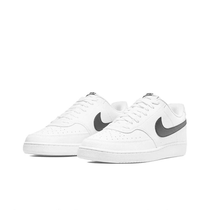 Original Nike Court Vision 1 Low Next Nature Men's Skateboarding Shoes Non Slip Low Top White Black Sneakers DH2987-101
