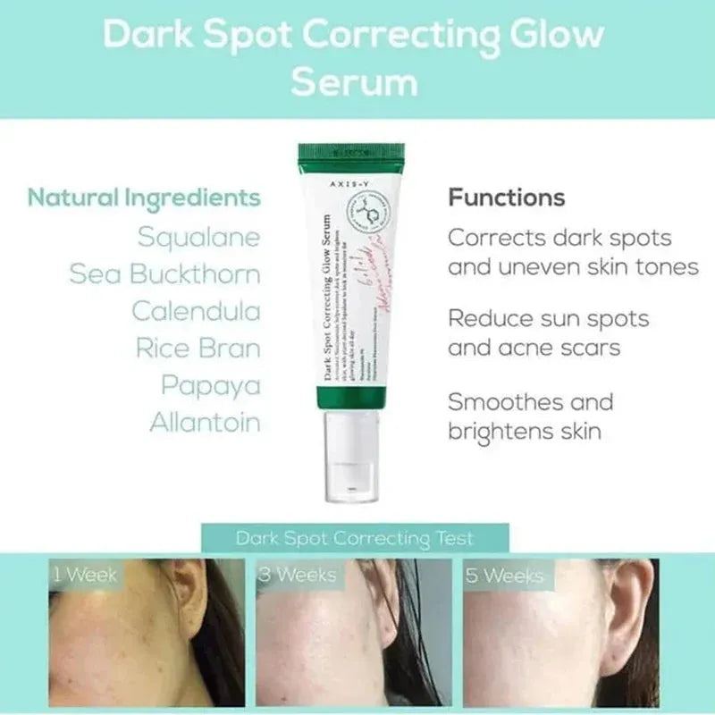 Korean Skincare Dark Spot Correcting Glow Brightening Serum Hyperpigmentation Treatment Complete No-Stress Physical Sunscreen