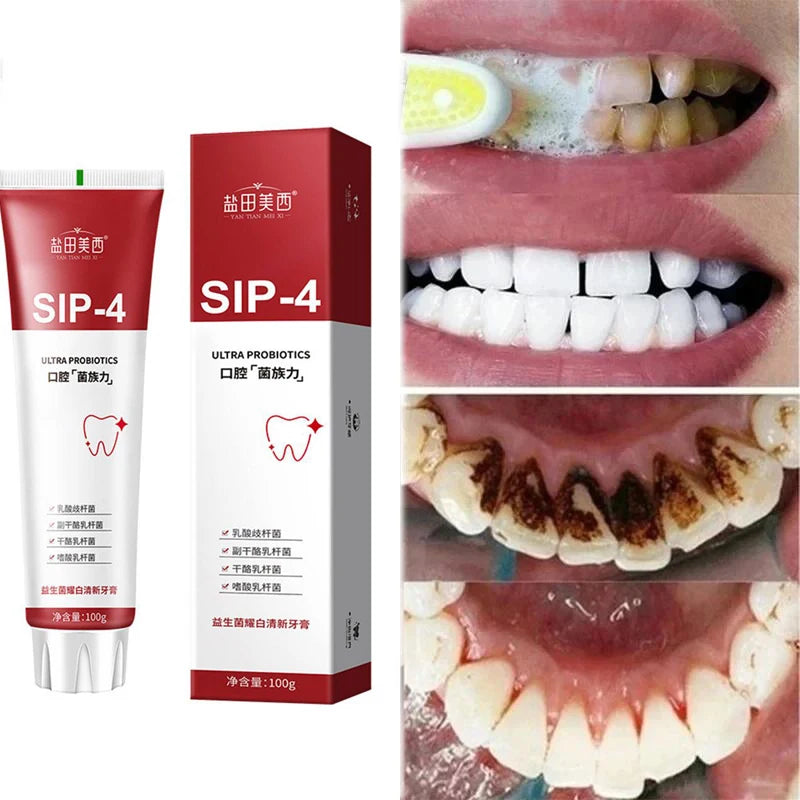 Probiotic Whitening Toothpaste Oral Health Breath Freshener Tteeth Cleaning Brightening Stains Calculus Remover Teeth care