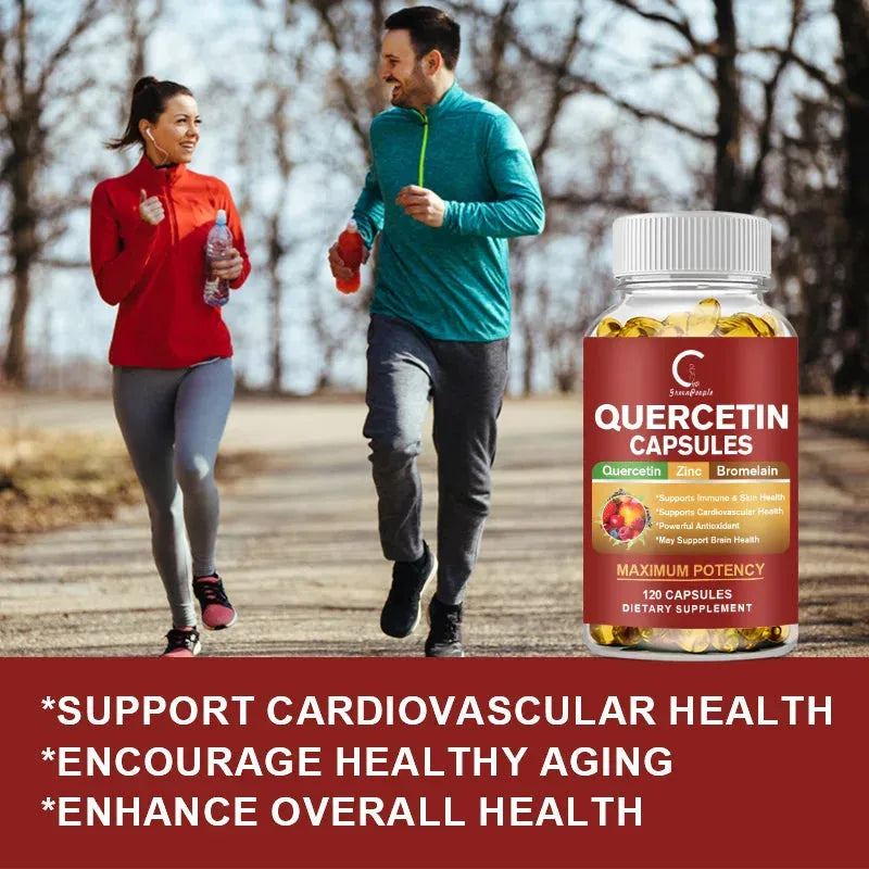 GPGP Greenpeople Quercetin Capsule Vitamin C+ Zinc For Antioxidant Anti-tumor Antitussive Chronic Bronchitis Chest Tightness